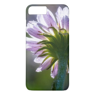 Capa iPhone 8 Plus/7 Plus Flor Silvestre Roxa Com Iluminação Posterior e Got