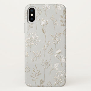 Capa Para iPhone Da Case-Mate Florais em camadas em prata e Dourado