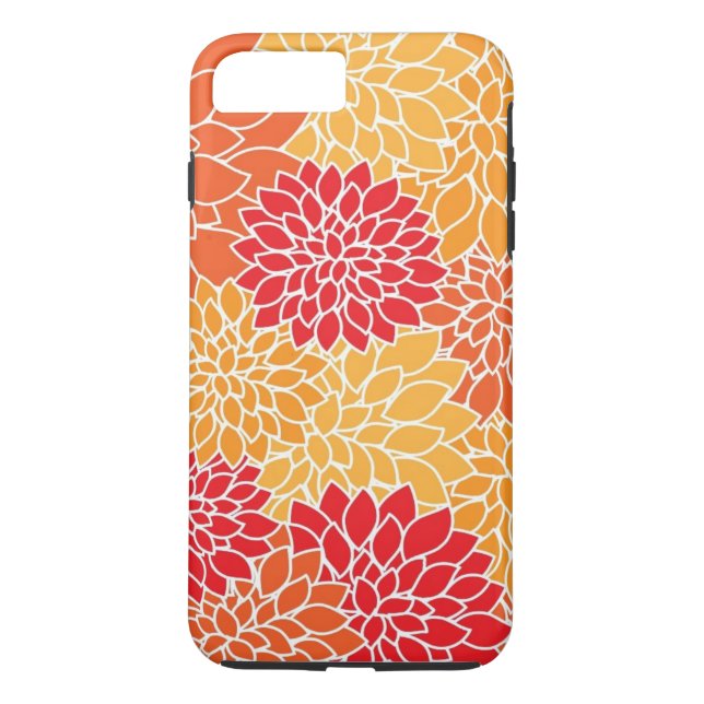 Capa Para iPhone, Case-Mate Floral de Mod Amarelo e Laranja (Verso)
