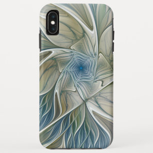 Capa Para iPhone Da Case-Mate Floral Dream Pattern Abstrato Blue Khaki Fractal