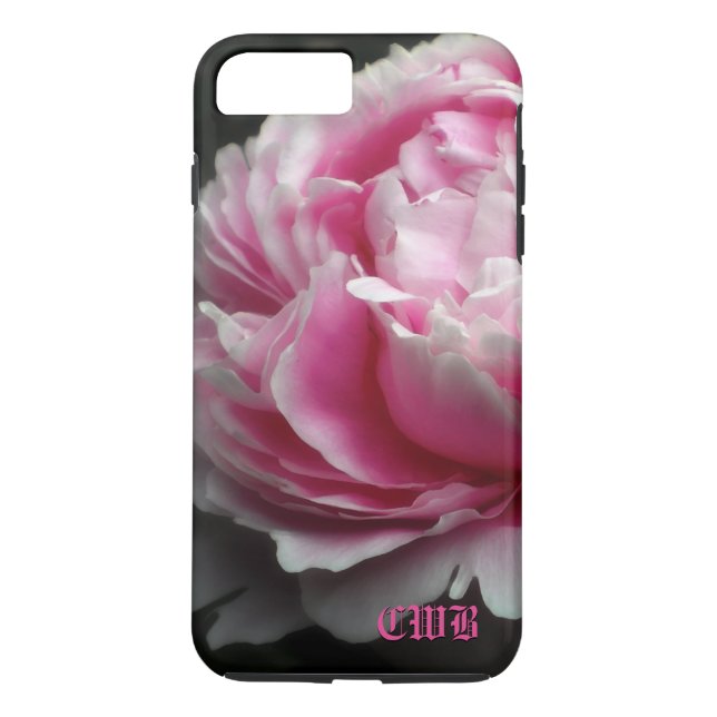 Capa Para iPhone, Case-Mate Floral elegante da peônia macia (Verso)