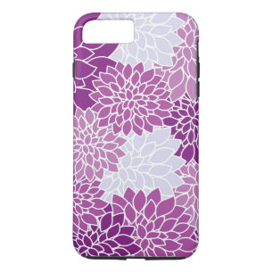 Capa Para iPhone Da Case-Mate Floral Moderno Branco e Roxo