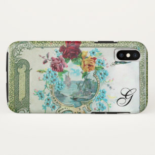 CAPA PARA iPhone DA Case-Mate FLORAL ROMÂNTICA MONOGRAMA ROSAS E PÁSSARO A VOAR