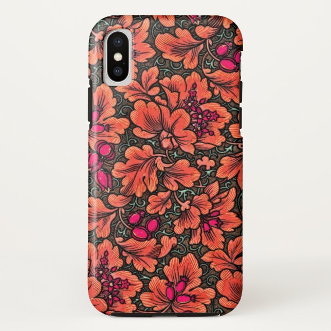 CAPA PARA iPhone, Case-Mate  FLORAL/ VERMILHÃO, PINTA, VERDE E MARIDO (Verso)
