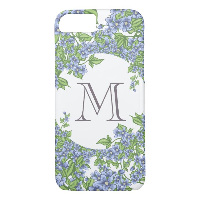 Capa Para iPhone, Case-Mate Floral Wreath Monograma (Verso)