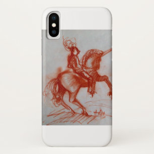 CAPA PARA iPhone X FLORENTINE KNIGHT EM HORSEBACK