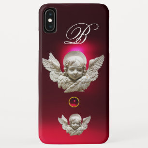 Capa Para iPhone Da Case-Mate FLORENTINE RENAISSANCE ANGEL Red Burgundy Monogram