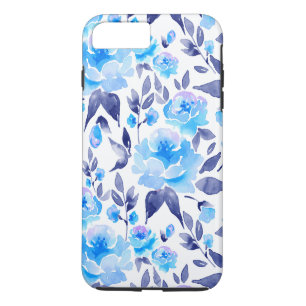 Capa Para iPhone Da Case-Mate Flores azuis aquarela 2