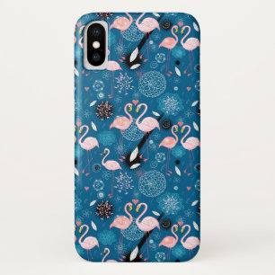 Capa Para iPhone Da Case-Mate Flores brancas padrão flamingos
