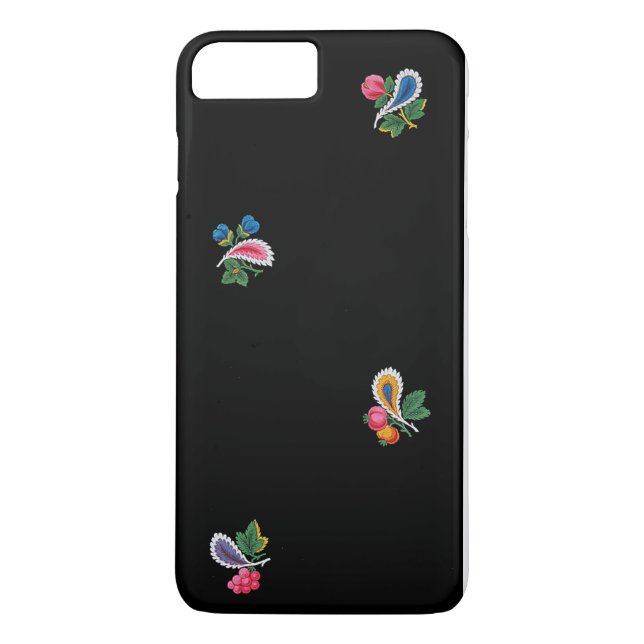 Capa Para iPhone, Case-Mate Flores Brilhantes, Folhas e Folhas Negras Fabulosa (Verso)