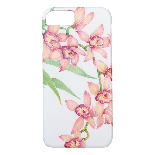 Capa Para iPhone, Case-Mate Flores Cor-de-Água Rosa (Verso)