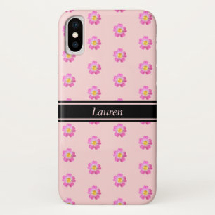 Capa Para iPhone Da Case-Mate Flores Cor-de-Rosa Modernas e Bonitas sobre um Fun