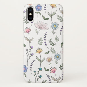 Capa Para iPhone Da Case-Mate Flores de aguarela desenhadas à mão na primavera