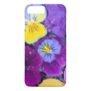 Capa Para iPhone Da Case-Mate Flores de amor-perfeito flutuando em banho de páss