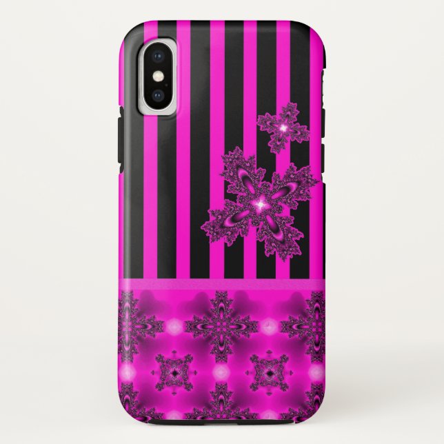 Capa Para iPhone, Case-Mate Flores de Artdeco no estilo retro (Verso)