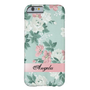 Capa Barely There Para iPhone 6 Flores de Chic Vintage Shabby Personalizadas
