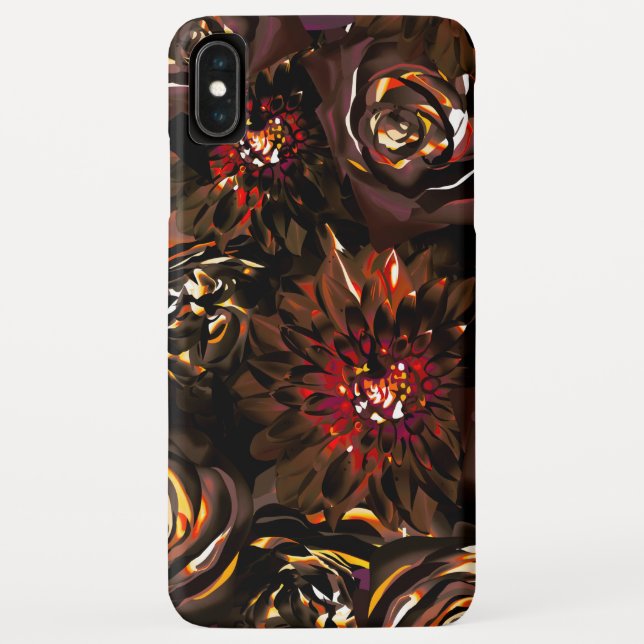 Capa Para iPhone, Case-Mate Flores de Jardim Escuro Brilho de Outono (Verso)