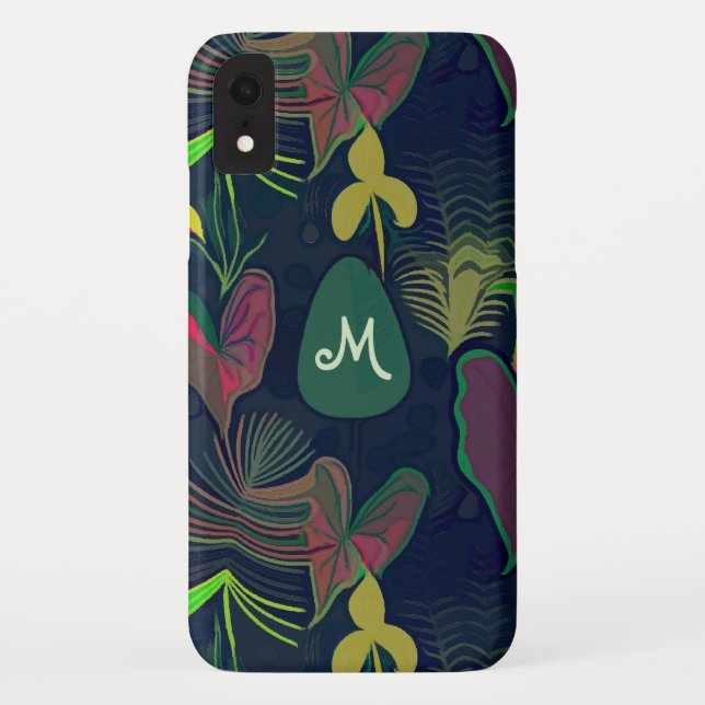 Capa Para iPhone, Case-Mate Flores De Plantas Botânicas Tropicais (Verso)