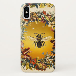 CAPA PARA iPhone X FLORES DE PRIMAVERA, ABELHA DE MEL/APOSTA DE MEL