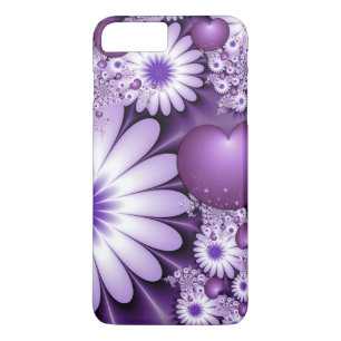 Capa Para iPhone Da Case-Mate Flores e Corações Abstratos Fractais em Amor