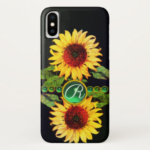 CAPA PARA iPhone DA Case-Mate FLORES, GEMSTONAS VERDE EMERALD MONOGRAMA FLORAL