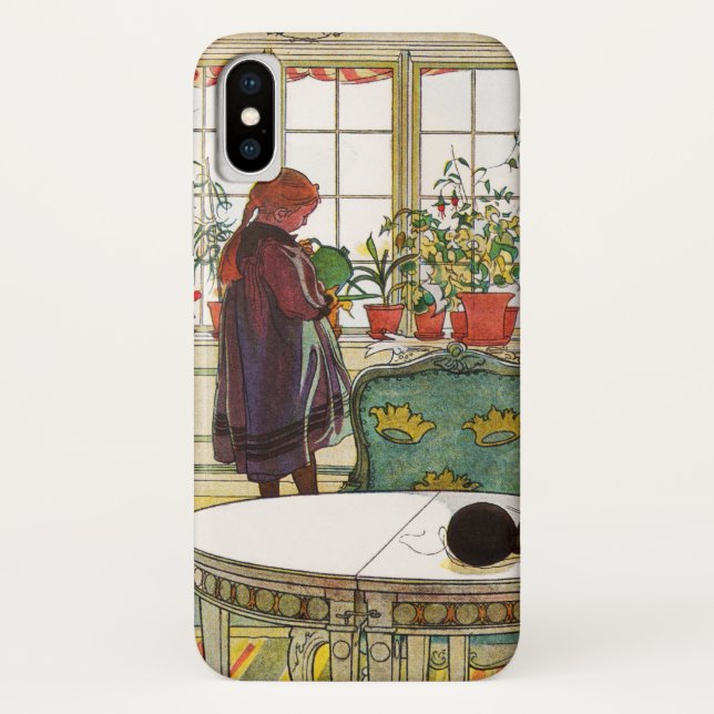 Capa Para iPhone, Case-Mate Flores no muro de Carl Larsson (Verso)
