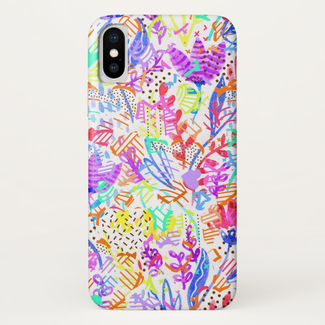 Capa Para iPhone, Case-Mate Flores pastéis abstratas (Verso)