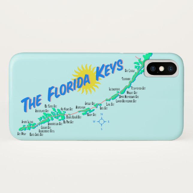 Capa Para iPhone, Case-Mate Florida fecha o mapa retro (Verso (Horizontal))