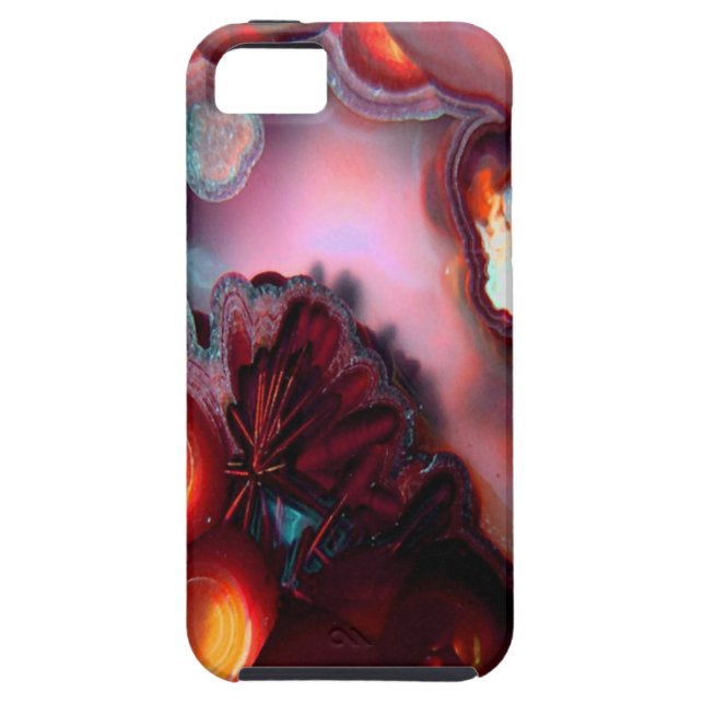 Capa Para iPhone, Case-Mate Fogo dentro da arte do cristal da ágata (Traseira)