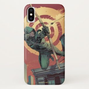 Capa Para iPhone Da Case-Mate Fogos verdes da seta da seta   do telhado