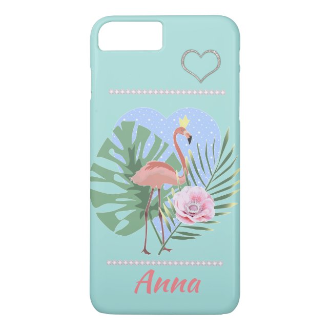 Capa Para iPhone, Case-Mate Folha tropical rosa Flamingo (Verso)