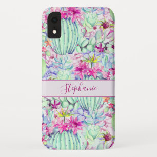 Capa Para iPhone Da Case-Mate Folhagem Floral Suculente Cactus Personalizada