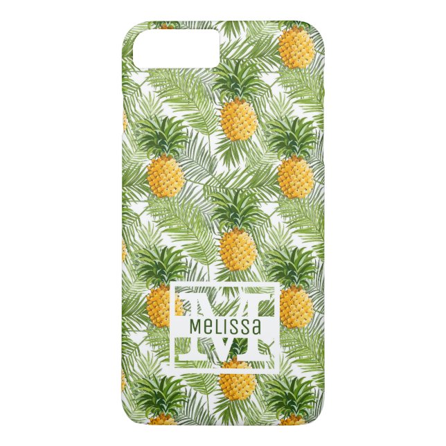 Capa Para iPhone, Case-Mate Folhas de Palma Tropicais e Ananás | Adicione seu  (Verso)