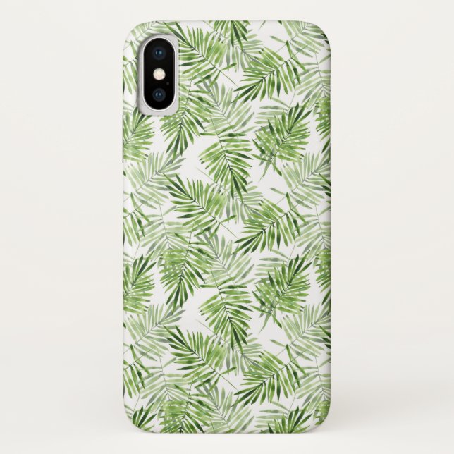 Capa Para iPhone, Case-Mate Folhas de palmeira verdes (Verso)