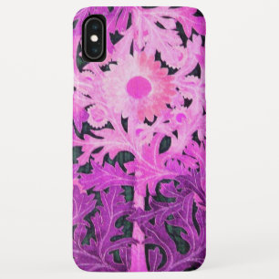 Capa Para iPhone Da Case-Mate Folhas florais da MARGARIDA ROXA COR-DE-ROSA