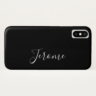 Capa Para iPhone Da Case-Mate Fonte de roteiro moderno (preto)