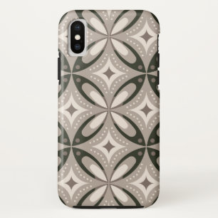 Capa Para iPhone Da Case-Mate Formas circulares retrô bege e marrom
