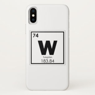 Capa Para iPhone Da Case-Mate Fórmula química do elemento químico de tungstênio