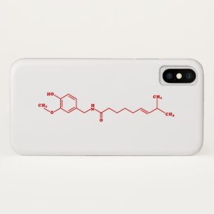 Capa Para iPhone Da Case-Mate Fórmula Química Molecular de Capsaicina