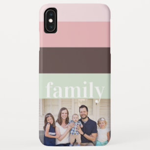 Capa Para iPhone Da Case-Mate Foto da família verde e marrom rosa