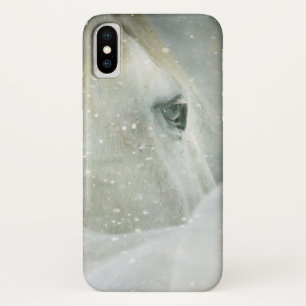 Capa Para iPhone Da Case-Mate Foto de um belo Cavalo Branco no inverno