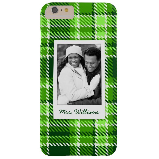 Capa Para iPhone, Case-Mate Foto feita sob encomenda & teste padrão Checkered (Verso)