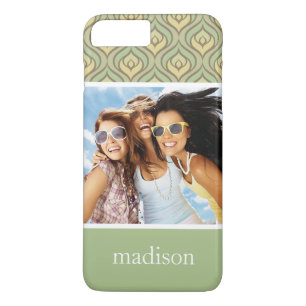 Capa Para iPhone Da Case-Mate Foto feita sob encomenda & teste padrão verde e