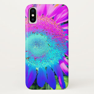Capa Para iPhone Da Case-Mate Foto girassol cor-de-rosa-azul retrógrada