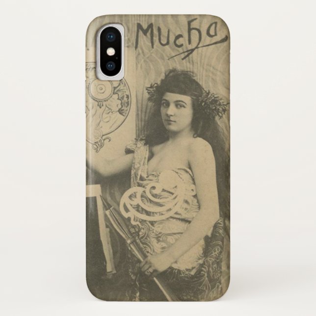 Capa Para iPhone, Case-Mate Foto modelo Alphonse mucha art nouveau (Verso)