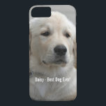 Capa Para iPhone Da Case-Mate Foto personalizada e nome do cão do golden<br><div class="desc">Personalize suas caixas do telefone e do computador com esta foto do cão do golden retriever ou substitua-as com seu dog&#39; s ou puppy&#39; foto de s e nome (ou o outro animal de estimação ou person&#39; foto/nome de s). O texto lê o " O melhor cão Ever" ou adicione...</div>