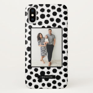 Capa Para iPhone Da Case-Mate Foto preto e branco rústica do teste padrão de