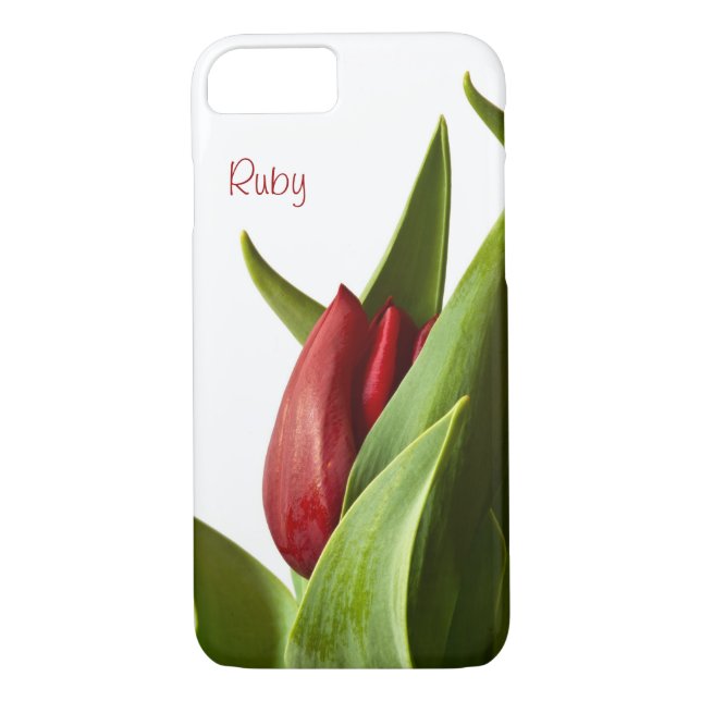 Capa Para iPhone, Case-Mate Foto vermelha da tulipa do primavera - modelo do (Verso)