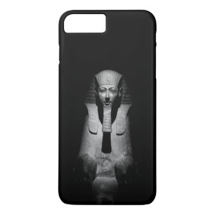 Capa iPhone 8 Plus/7 Plus Fotografia do Faraó Rei Preto e Branco