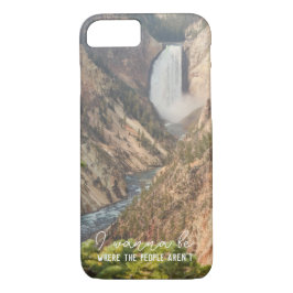 Capa iPhone 8/7 Fotografia em Cascata presente com citação engraça